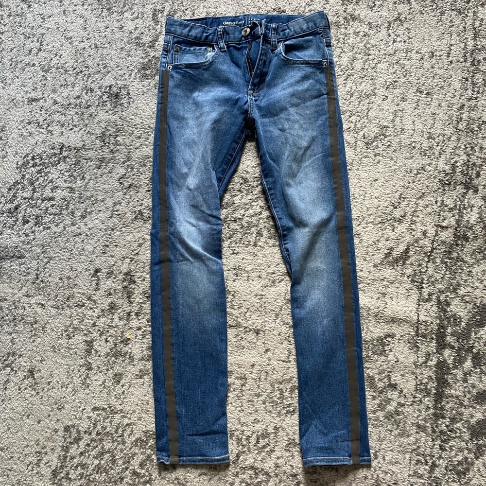 Gap Kids skinny jeans with stripe